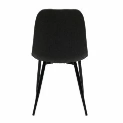 Chaises Design En Tissu Gris Foncé Et Métal Noir (lot De 2) FUSE -Canapé Soldes chaises design en tissu gris fonce et metal noir lot de 2 fuse 51602 62bf05afae033 1200 675