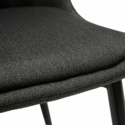 Chaises Design En Tissu Gris Foncé Et Métal Noir (lot De 2) FUSE -Canapé Soldes chaises design en tissu gris fonce et metal noir lot de 2 fuse 51602 62bf05b964116 1200 675