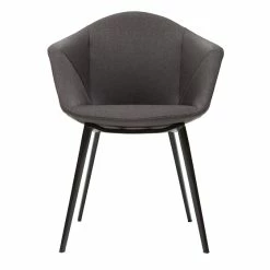 Chaises Design En Tissu Gris Foncé Et Métal Noir (lot De 2) TAYA -Canapé Soldes chaises design en tissu gris fonce et metal noir lot de 2 taya 48900 6034172115721 1200 675