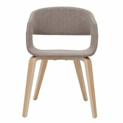 Chaises Design En Tissu Taupe Et Bois Clair Chêne (lot De 2) SLAM -Canapé Soldes chaises design en tissu taupe et bois clair chene lot de 2 slam 52966 6304e58e4458a 1200 675