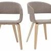 Chaises Design En Tissu Taupe Et Bois Clair Chêne (lot De 2) SLAM -Canapé Soldes chaises design en tissu taupe et bois clair chene lot de 2 slam 52966 6304e5ab55dfd 1200 675