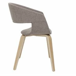 Chaises Design En Tissu Taupe Et Bois Clair Chêne (lot De 2) SLAM -Canapé Soldes chaises design en tissu taupe et bois clair chene lot de 2 slam 52966 6304e6d6f01a0 1200 675