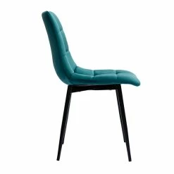 Chaises Design En Tissu Velours Bleu Canard Et Métal Noir (lot De 2) MAXWELL -Canapé Soldes chaises design en tissu velours bleu canard et metal noir lot de 2 maxwell 52283 63a5c8562e0fc 1200 675