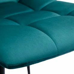 Chaises Design En Tissu Velours Bleu Canard Et Métal Noir (lot De 2) MAXWELL -Canapé Soldes chaises design en tissu velours bleu canard et metal noir lot de 2 maxwell 52283 63a5c86544832 1200 675