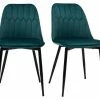 Chaises Design En Tissu Velours Bleu Pétrole Et Métal Noir (lot De 2) FUSE -Canapé Soldes chaises design en tissu velours bleu petrole et metal noir lot de 2 fuse 51604 62bf040066c21 1200 675