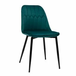 Chaises Design En Tissu Velours Bleu Pétrole Et Métal Noir (lot De 2) FUSE -Canapé Soldes chaises design en tissu velours bleu petrole et metal noir lot de 2 fuse 51604 62bf04115fcc6 1200 675