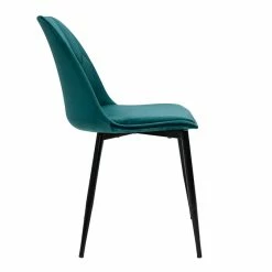 Chaises Design En Tissu Velours Bleu Pétrole Et Métal Noir (lot De 2) FUSE -Canapé Soldes chaises design en tissu velours bleu petrole et metal noir lot de 2 fuse 51604 62bf041aa8dce 1200 675