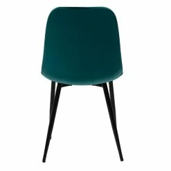 Chaises Design En Tissu Velours Bleu Pétrole Et Métal Noir (lot De 2) FUSE -Canapé Soldes chaises design en tissu velours bleu petrole et metal noir lot de 2 fuse 51604 62bf04209db68 1200 675