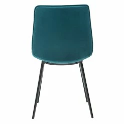 Chaises Design En Tissu Velours Bleu Pétrole Et Métal Noir (lot De 2) PARKER -Canapé Soldes chaises design en tissu velours bleu petrole et metal noir lot de 2 parker 47832 5f08378686259 1200 675