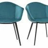 Chaises Design En Tissu Velours Bleu Pétrole Et Métal Noir (lot De 2) TAYA -Canapé Soldes chaises design en tissu velours bleu petrole et metal noir lot de 2 taya 48901 6034261ee51a1 1200 675