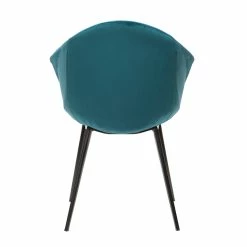 Chaises Design En Tissu Velours Bleu Pétrole Et Métal Noir (lot De 2) TAYA -Canapé Soldes chaises design en tissu velours bleu petrole et metal noir lot de 2 taya 48901 6034268d9e46d 1200 675