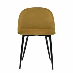 Chaises Design En Tissu Velours Bronze Et Métal Noir (lot De 2) CELESTE -Canapé Soldes chaises design en tissu velours bronze et metal noir lot de 2 celeste 51892 63344d4185238 1200 675