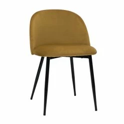Chaises Design En Tissu Velours Bronze Et Métal Noir (lot De 2) CELESTE -Canapé Soldes chaises design en tissu velours bronze et metal noir lot de 2 celeste 51892 63344d4501850 1200 675