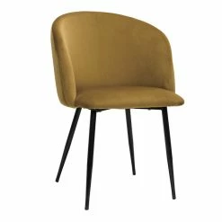 Chaises Design En Tissu Velours Bronze Et Métal Noir (lot De 2) VANITY -Canapé Soldes chaises design en tissu velours bronze et metal noir lot de 2 vanity 51882 63344c044adb2 1200 675