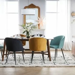 Chaises Design En Tissu Velours Bronze Et Métal Noir (lot De 2) VANITY -Canapé Soldes chaises design en tissu velours bronze et metal noir lot de 2 vanity 51882 63458048bb337 1200 675