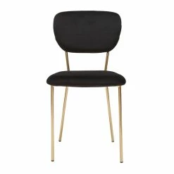 Chaises Design En Tissu Velours Noir Et Métal Doré (lot De 2) LEPIDUS -Canapé Soldes chaises design en tissu velours noir et metal dore lot de 2 lepidus 52056 62cd881367f39 1200 675