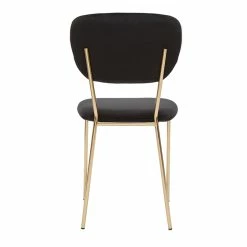 Chaises Design En Tissu Velours Noir Et Métal Doré (lot De 2) LEPIDUS -Canapé Soldes chaises design en tissu velours noir et metal dore lot de 2 lepidus 52056 62cd88e4948ba 1200 675