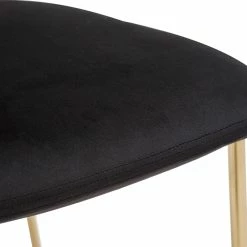 Chaises Design En Tissu Velours Noir Et Métal Doré (lot De 2) LEPIDUS -Canapé Soldes chaises design en tissu velours noir et metal dore lot de 2 lepidus 52056 62cd88eaec79a 1200 675