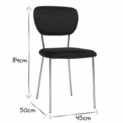 Chaises Design En Tissu Velours Noir Et Métal Doré (lot De 2) LEPIDUS -Canapé Soldes chaises design en tissu velours noir et metal dore lot de 2 lepidus 52056 62d51a6777a37 1200 675
