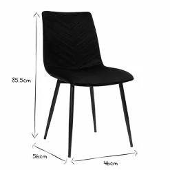Chaises Design En Tissu Velours Noir Et Métal Noir (lot De 2) PUMPKIN -Canapé Soldes chaises design en tissu velours noir et metal noir lot de 2 pumpkin 52675 6399899a59fbe 1200 675