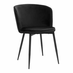 Chaises Design En Tissu Velours Noir Et Métal Noir (lot De 2) SERIF -Canapé Soldes chaises design en tissu velours noir et metal noir lot de 2 serif 52815 635a4822ad870 1200 675