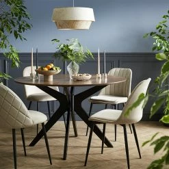 Chaises Design En Tissu Velours Taupe Et Métal Noir (lot De 2) FUSE -Canapé Soldes chaises design en tissu velours taupe et metal noir lot de 2 fuse 51601 638dc5362a3e1 1200 675