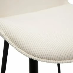 Chaises Design En Tisu Velours Côtelé Beige Et Métal Noir (lot De 2) ADDICT -Canapé Soldes chaises design en tisu velours cotele beige et metal noir lot de 2 addict 52090 62c5a2d5e98cf 1200 675