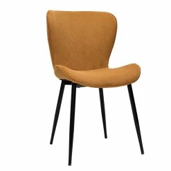 Chaises Design En Velours Côtelé Jaune Curry Et Métal Noir (lot De 2) ADDICT -Canapé Soldes chaises design en velours cotele jaune curry et metal noir lot de 2 addict 52091 62c5aa53e46ca 1200 675