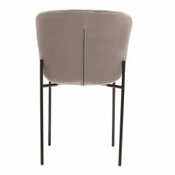 Chaises Design En Velours Taupe Et Métal Noir (lot De 2) SAIGA -Canapé Soldes chaises design en velours taupe et metal noir lot de 2 saiga 52680 63bfc42293ffa 1200 675
