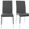 Chaises Design Gris Et Métal Acier Chromé (lot De 2) SIMEA -Canapé Soldes chaises design gris et metal acier chrome lot de 2 simea 23669 5bb763a3e7392 1200 675