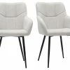 Chaises Design Matelassées En Tissu Velours Texturé Beige Et Métal Noir (lot De 2) MONTERO -Canapé Soldes chaises design matelassees en tissu velours texture beige et metal noir lot de 2 montero 52270 62c6bcc9d9663 1200 675
