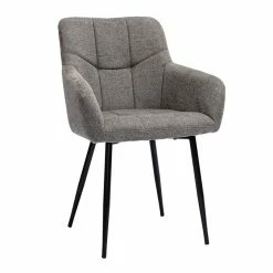 Chaises Design Matelassées En Tissu Velours Texturé Gris Et Métal Noir (lot De 2) MONTERO -Canapé Soldes chaises design matelassees en tissu velours texture gris et metal noir lot de 2 montero 52427 6352538cdd33a 1200 675
