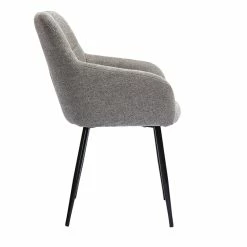 Chaises Design Matelassées En Tissu Velours Texturé Gris Et Métal Noir (lot De 2) MONTERO -Canapé Soldes chaises design matelassees en tissu velours texture gris et metal noir lot de 2 montero 52427 635253aa0a182 1200 675