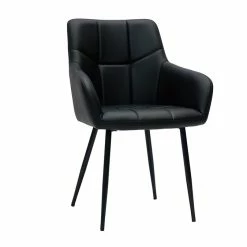 Chaises Design Matelassées Noires Et Métal Noir (lot De 2) MONTERO -Canapé Soldes chaises design matelassees noires et metal noir lot de 2 montero 52268 62c6b8f74190a 1200 675