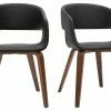 Chaises Design Noir Et Bois Foncé Noyer (lot De 2) SLAM -Canapé Soldes chaises design noir et bois fonce noyer lot de 2 slam 52965 6304cf752d284 1200 675
