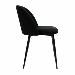 Chaises Design Noires En Tissu Velours Et Métal (lot De 2) CELESTE 14 Chaises Design Noires En Tissu Velours Et Métal (lot De 2) CELESTE -Canapé Soldes chaises design noires en tissu velours et metal lot de 2 celeste 51893 62bda94f51da4 1200 675