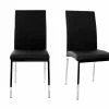 Chaises Design Noires Et Métal Acier Chromé (lot De 2) SIMEA -Canapé Soldes chaises design noires et metal acier chrome lot de 2 simea 23668 5bb763a3346a3 1200 675