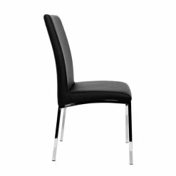 Chaises Design Noires Et Métal Acier Chromé (lot De 2) SIMEA -Canapé Soldes chaises design noires et metal acier chrome lot de 2 simea 23668 5bb763a395375 1200 675