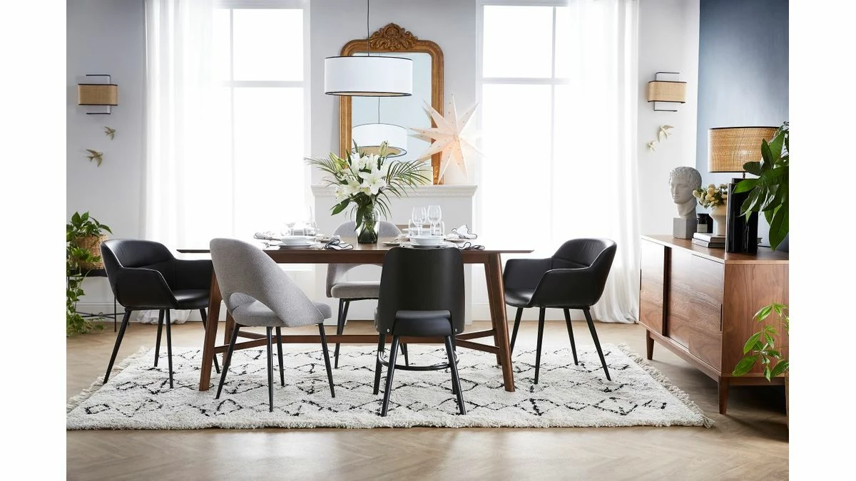 Chaises Design Noires (lot De 2) NERO 9 Chaises Design Noires (lot De 2) NERO – Image 7