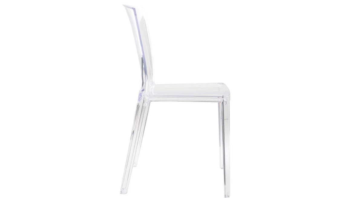 Chaises Design Transparentes Empilables (lot De 2) ISLAND 6 Chaises Design Transparentes Empilables (lot De 2) ISLAND – Image 4