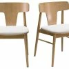 Chaises En Bois Clair Chêne Massif Et Tissu Effet Laine Bouclée écru (lot De 2) LOUISA -Canapé Soldes chaises en bois clair chene massif et tissu effet laine bouclee ecru lot de 2 louisa 53658 63c182f7df58c 1200 675