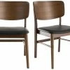 Chaises En Bois Foncé Noyer Et Assises Noires (lot De 2) SHELDON -Canapé Soldes chaises en bois fonce noyer et assises noires lot de 2 sheldon 48515 5f8420a64009a 1200 675