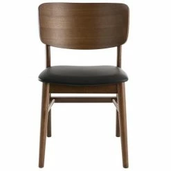 Chaises En Bois Foncé Noyer Et Assises Noires (lot De 2) SHELDON -Canapé Soldes chaises en bois fonce noyer et assises noires lot de 2 sheldon 48515 5f8420a98fde7 1200 675