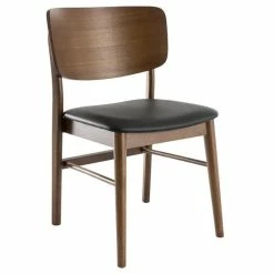 Chaises En Bois Foncé Noyer Et Assises Noires (lot De 2) SHELDON -Canapé Soldes chaises en bois fonce noyer et assises noires lot de 2 sheldon 48515 5f8420acbfa45 1200 675