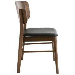 Chaises En Bois Foncé Noyer Et Assises Noires (lot De 2) SHELDON -Canapé Soldes chaises en bois fonce noyer et assises noires lot de 2 sheldon 48515 5f8420aff012e 1200 675