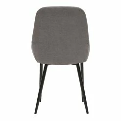 Chaises En Tissu Effet Velours Gris Et Métal Noir (lot De 2) HOLO -Canapé Soldes chaises en tissu effet velours gris et metal noir lot de 2 holo 51848 6290ae18ddb1f 1200 675