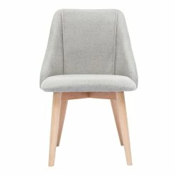 Chaises En Tissu Effet Velours Texturé Gris Et Bois Clair Massif (lot De 2) HIGGINS -Canapé Soldes chaises en tissu effet velours texture gris et bois clair massif lot de 2 higgins 53225 63735962c3051 1200 675