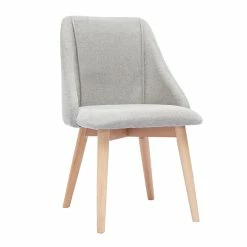Chaises En Tissu Effet Velours Texturé Gris Et Bois Clair Massif (lot De 2) HIGGINS -Canapé Soldes chaises en tissu effet velours texture gris et bois clair massif lot de 2 higgins 53225 63735965e3cf4 1200 675