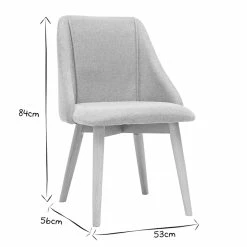 Chaises En Tissu Effet Velours Texturé Gris Et Bois Clair Massif (lot De 2) HIGGINS -Canapé Soldes chaises en tissu effet velours texture gris et bois clair massif lot de 2 higgins 53225 637359c0c897d 1200 675