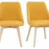 Chaises En Tissu Effet Velours Texturé Jaune Moutarde Et Bois Massif (lot De 2) HIGGINS -Canapé Soldes chaises en tissu effet velours texture jaune moutarde et bois massif lot de 2 higgins 52676 63566718ccf26 1200 675